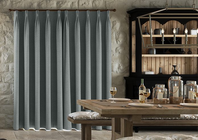 Soft Chevron, Soft Black - Made to Measure Curtains - Image 7